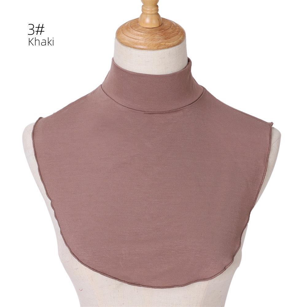 MAC144 Solid Color Modal Cotton Fake Collar Bottoming Collar - Mariam's Collection