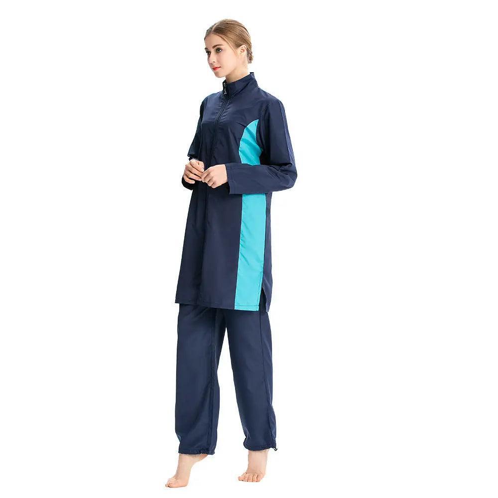 MB007 Muslim Women Swimwear, 3pcs Burkini Modest Swimsuit - Mariam's Collection