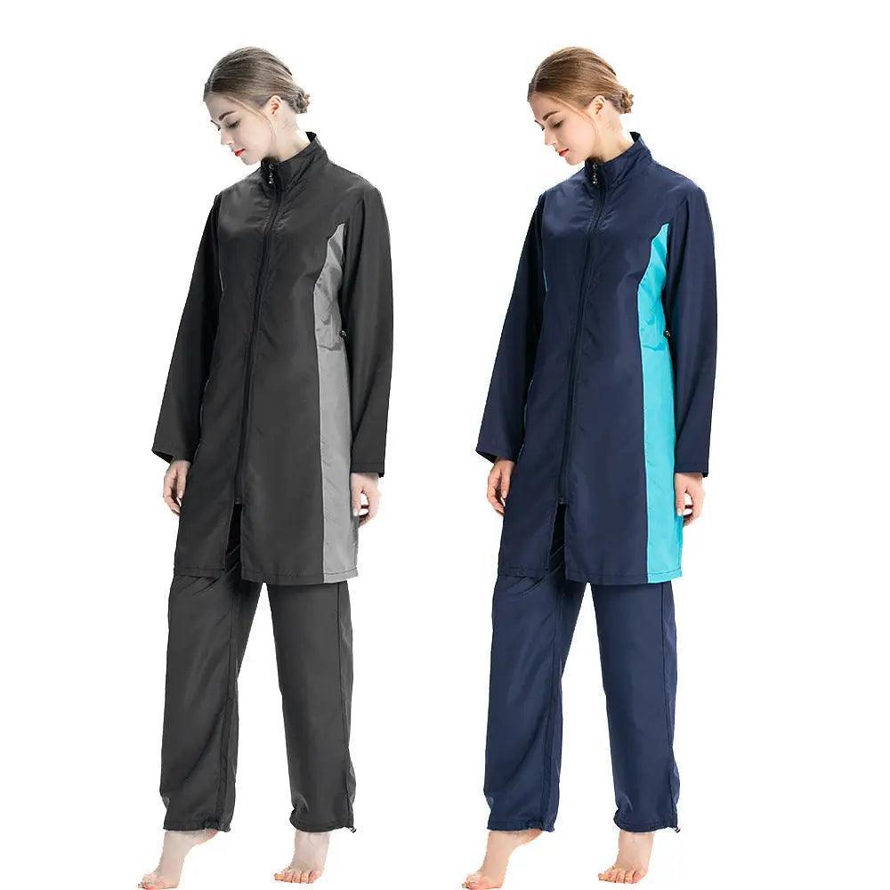 MB007 Muslim Women Swimwear, 3pcs Burkini Modest Swimsuit - Mariam's Collection