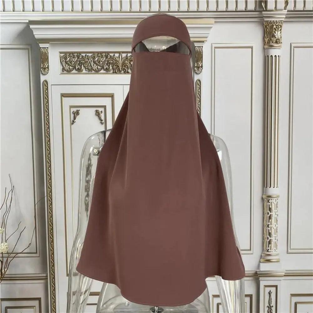 MH016 Soft Nidha Niqab 10 Shades Available - Mariam's Collection