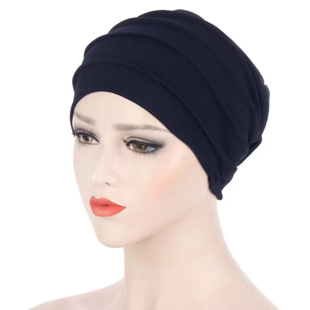 MH031 Solid Color Slub Cotton Undercap Hijab - Mariam's Collection