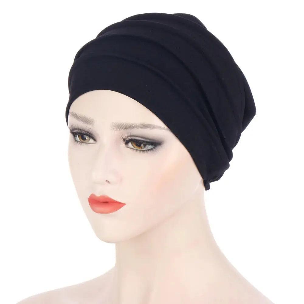 MH031 Solid Color Slub Cotton Undercap Hijab - Mariam's Collection