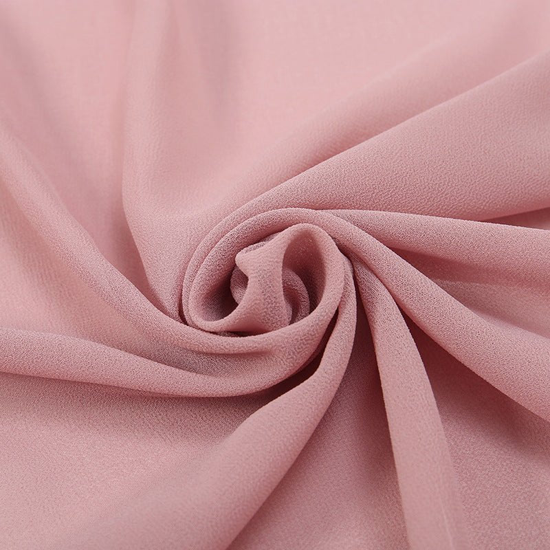 MH073 Sporty Unique Edge Chiffon Breathable Hijab - Mariam's Collection