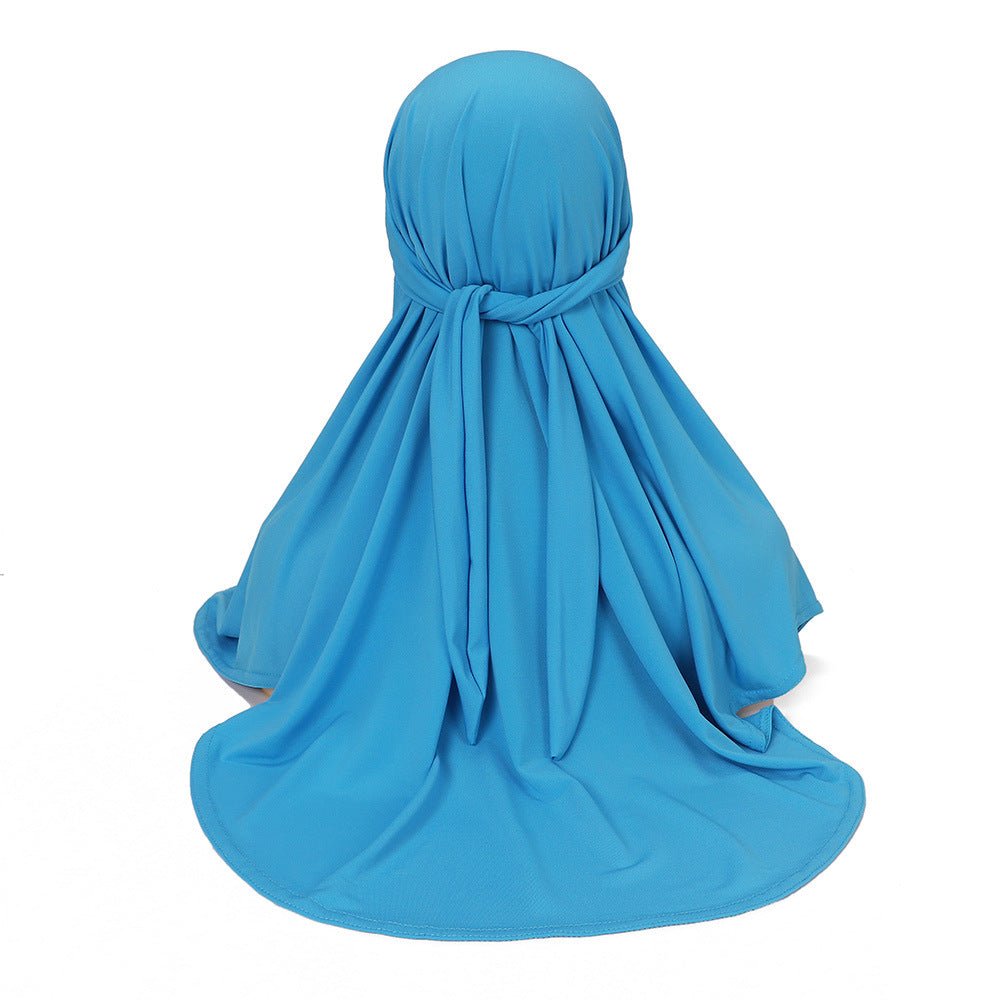 MH081 Dual Purpose Veil Bottom Hat Hijab - Mariam's Collection