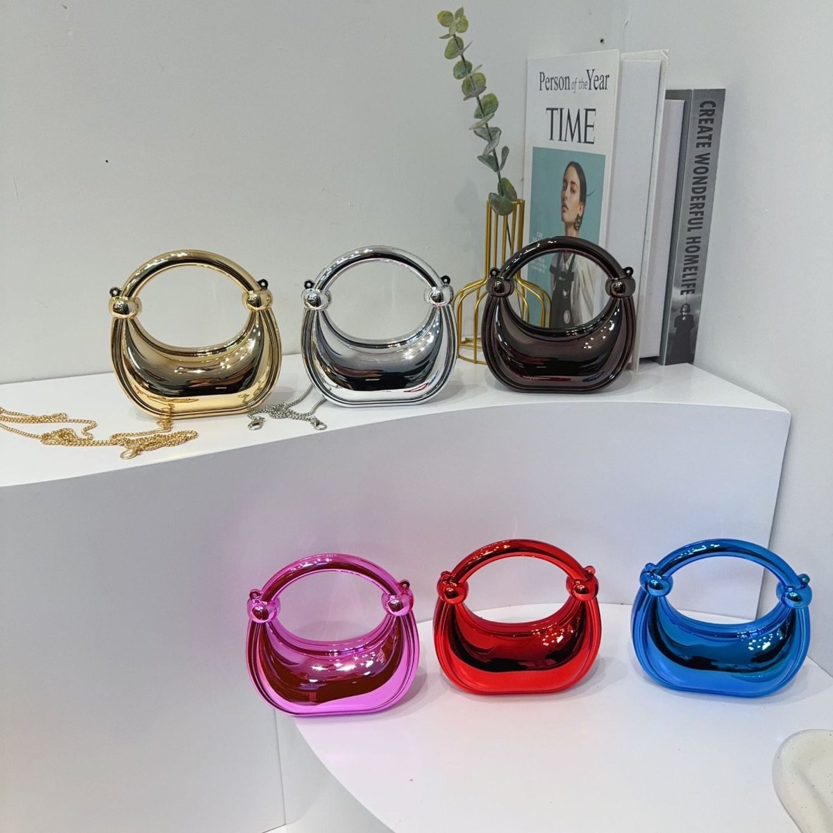 Mini Acrylic Crescent Bag Versatile Stylish Clutch Bag (MAC336) - Mariam's Collection