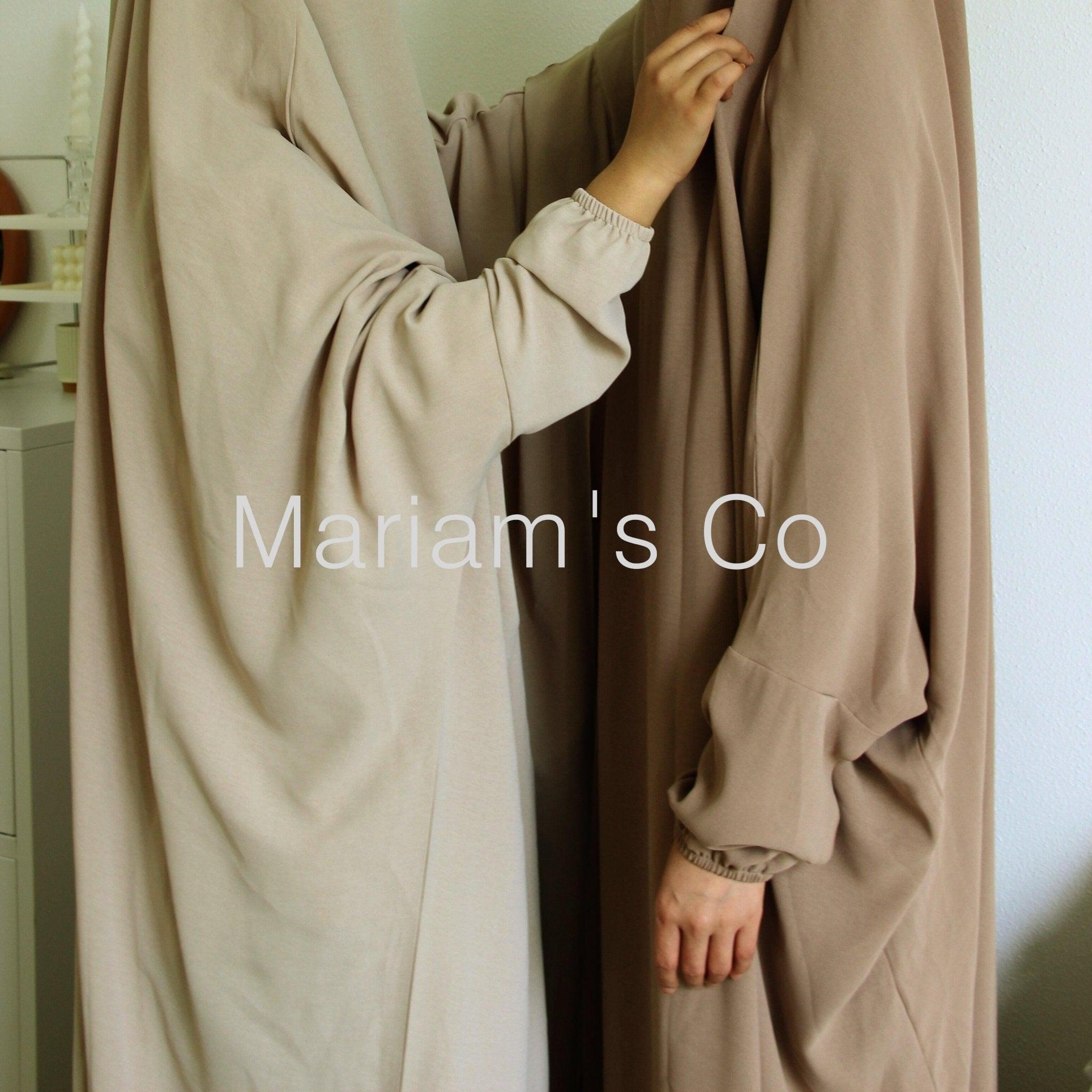 MJ0055 Viscose Niqab Attached 1 - Piece Jilbab - Mariam's Collection