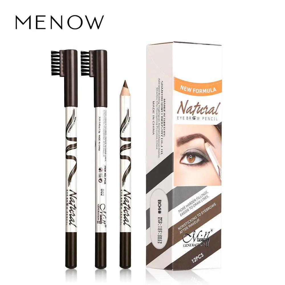 MMU007 Menow Wooden Eyebrow Pencil - Mariam's Collection