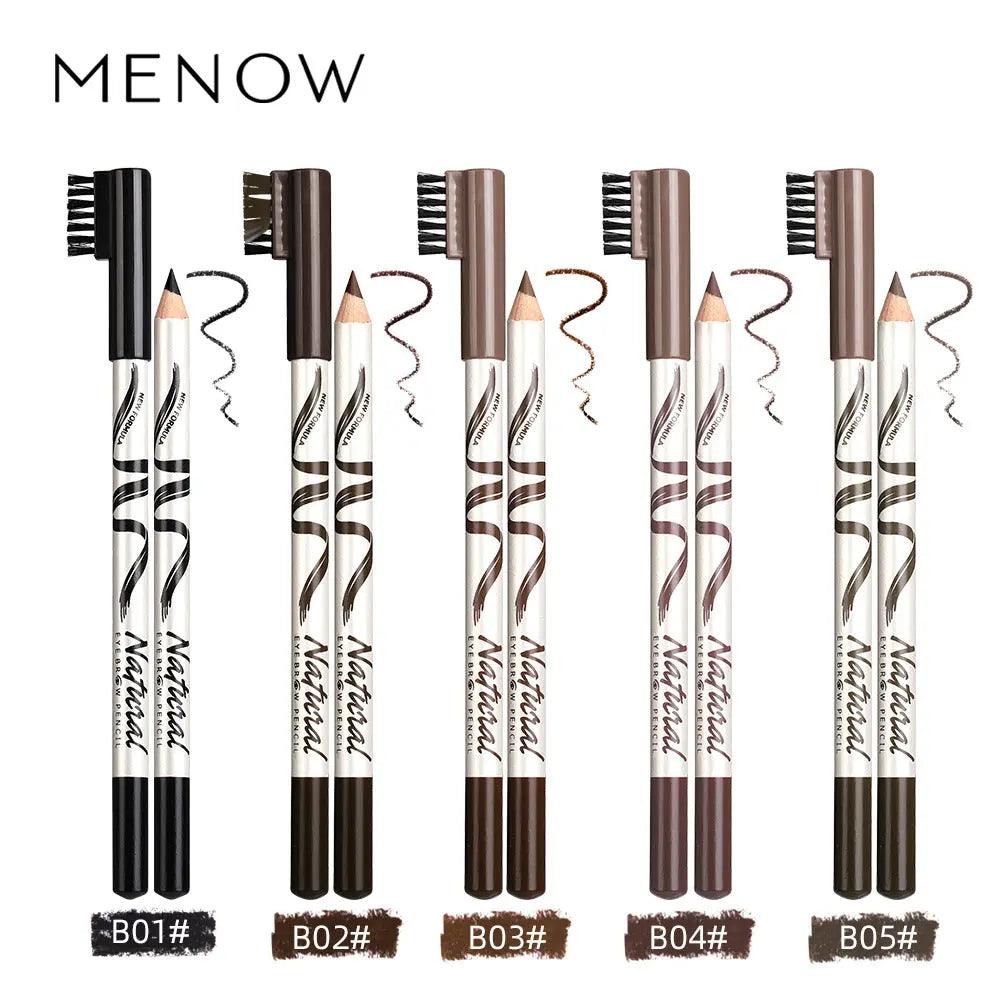 MMU007 Menow Wooden Eyebrow Pencil - Mariam's Collection