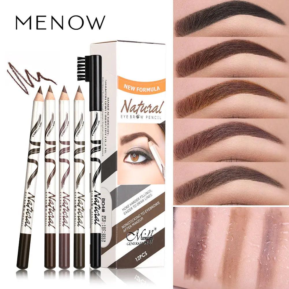 MMU007 Menow Wooden Eyebrow Pencil - Mariam's Collection