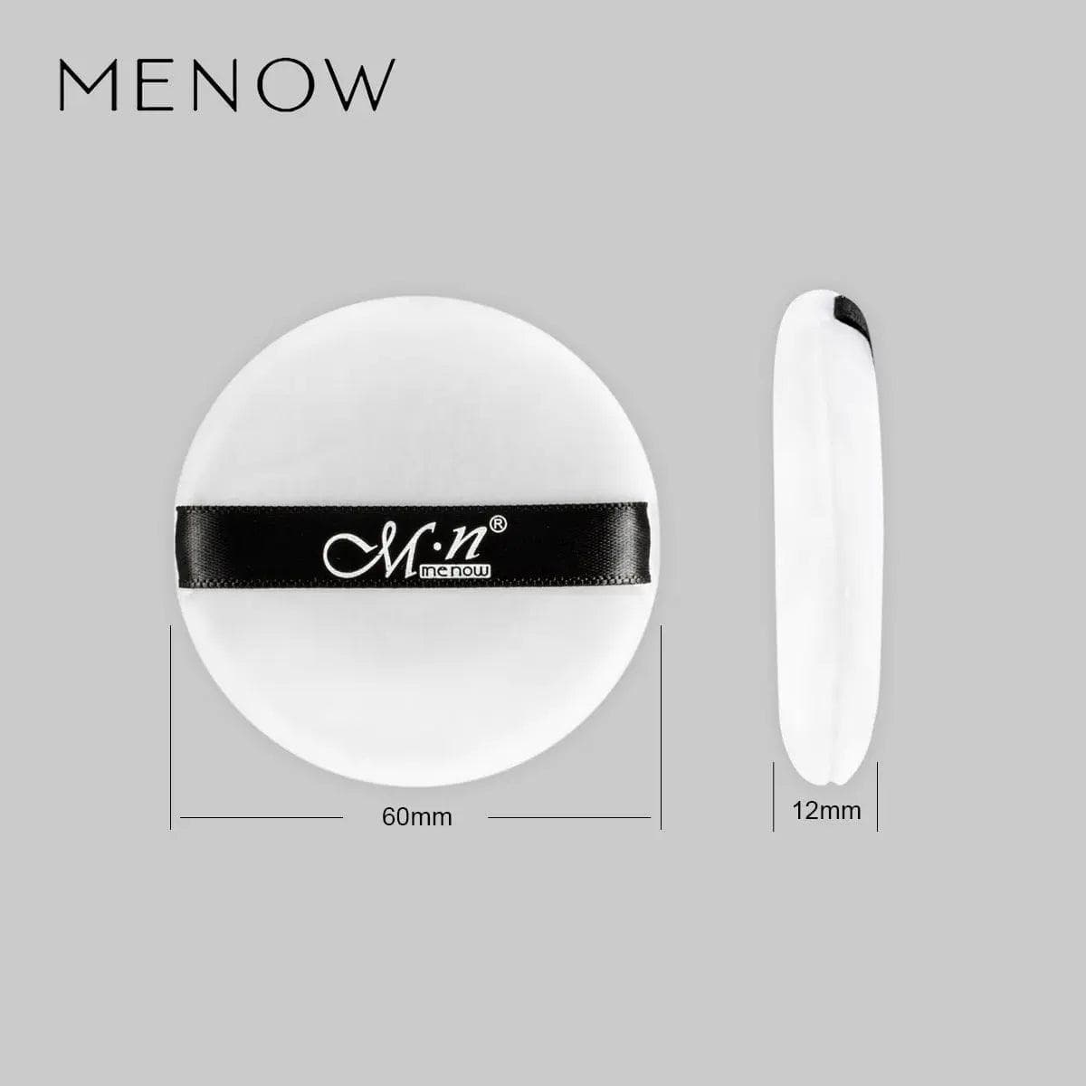 MMU011 menow Cotton Round Makeup Powder Sponge - Mariam's Collection