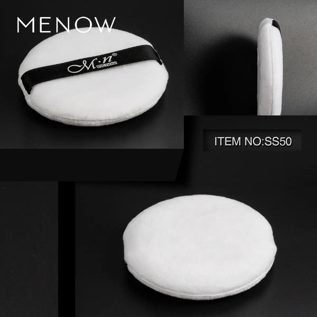 MMU011 menow Cotton Round Makeup Powder Sponge - Mariam's Collection