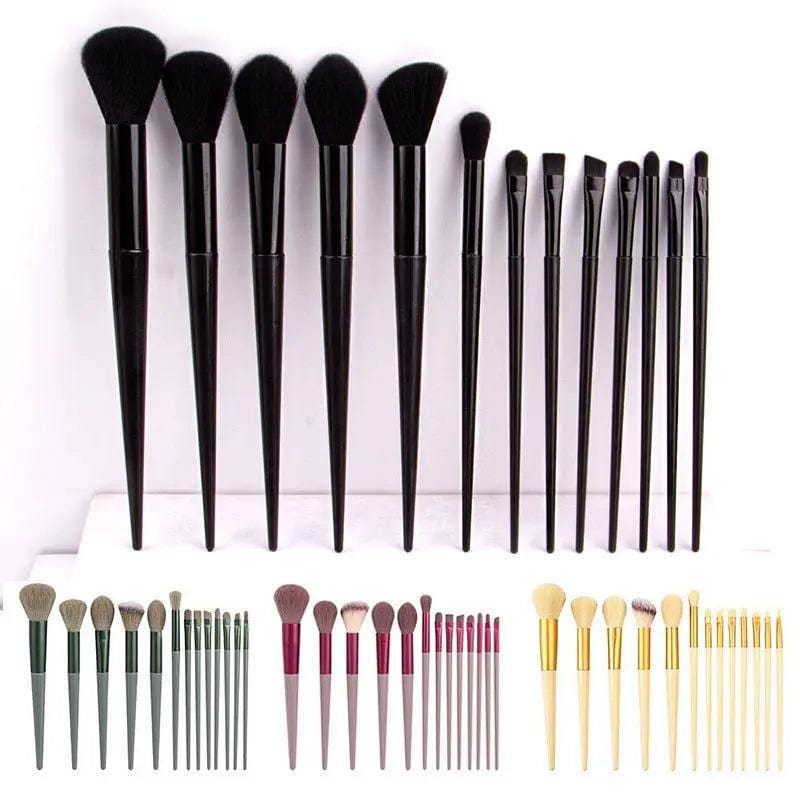 MMU031 13 pcs Makeup Brushes Set - Mariam's Collection