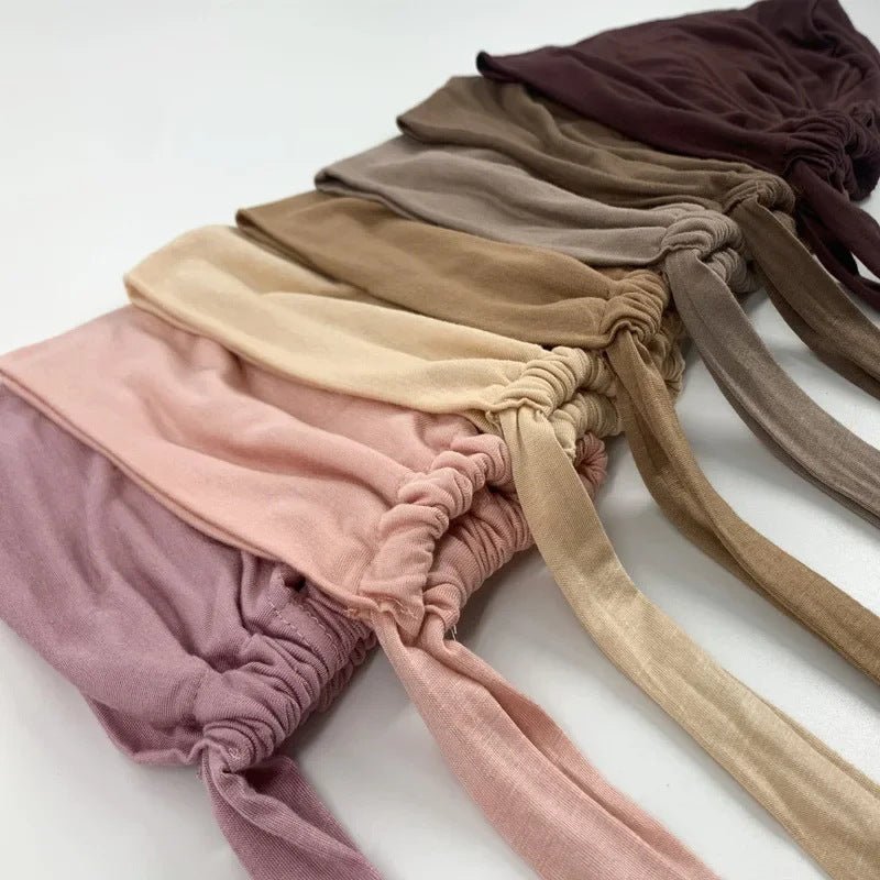 Modal Tie - Back Under Cap | Adjustable Hijab Bonnet(MH200) - Mariam's Collection