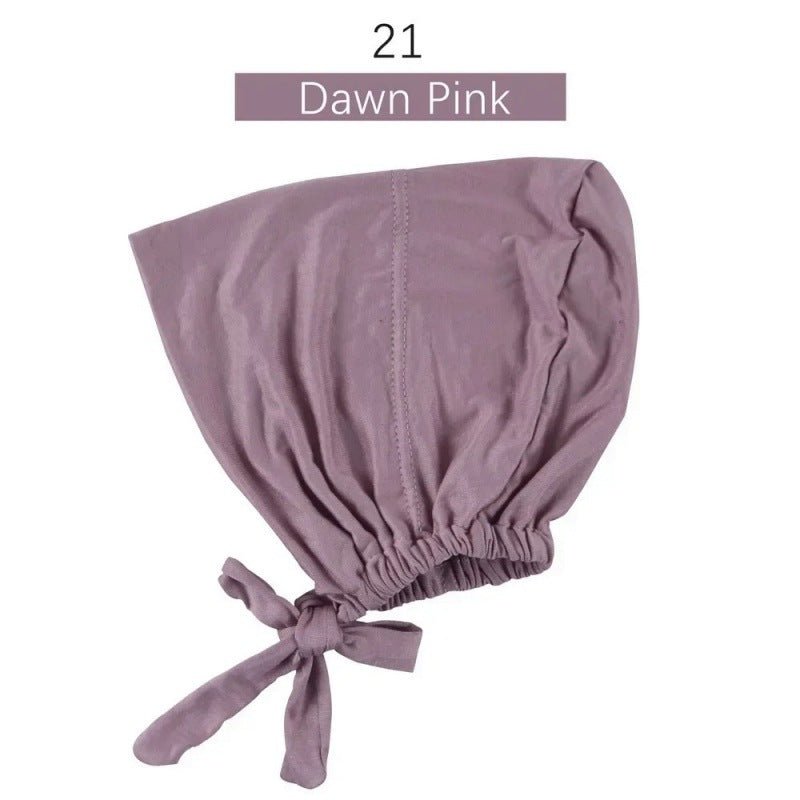 Modal Tie - Back Under Cap | Adjustable Hijab Bonnet(MH200) - Mariam's Collection