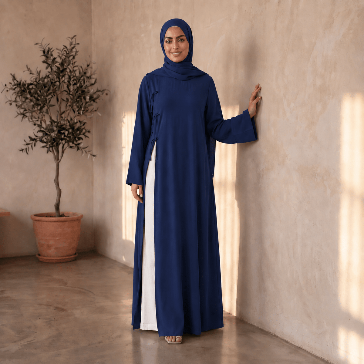 Modest Nida Longline Tunic Top (MS420) - Mariam's Collection