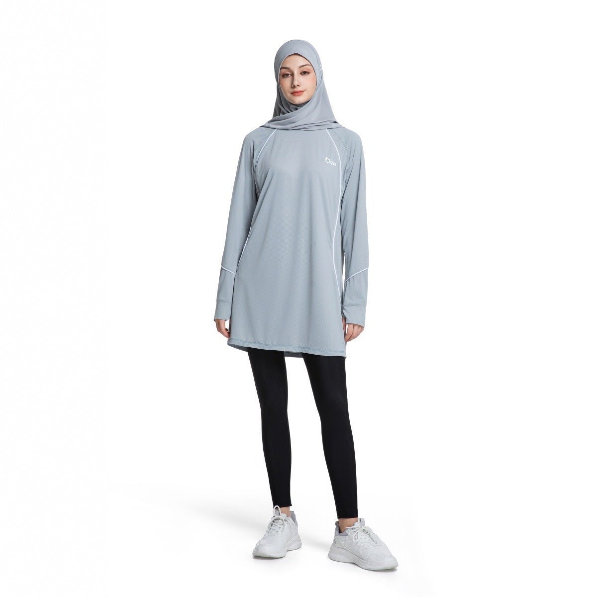 Modest Quick - Dry Activewear Long Sleeve Sports Top (MS290) - Mariam's Collection