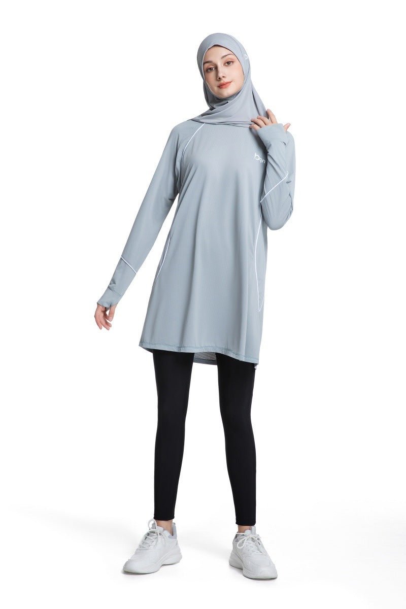 Modest Quick - Dry Activewear Long Sleeve Sports Top (MS290) - Mariam's Collection