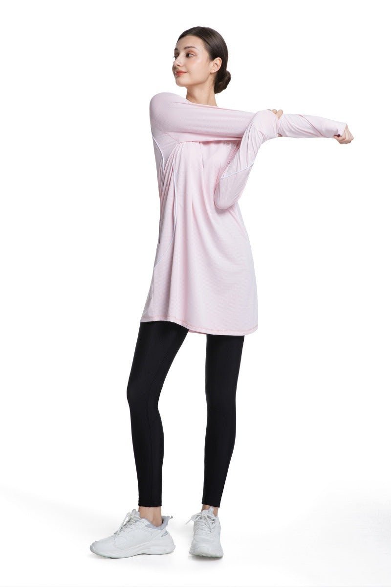 Modest Quick - Dry Activewear Long Sleeve Sports Top (MS290) - Mariam's Collection