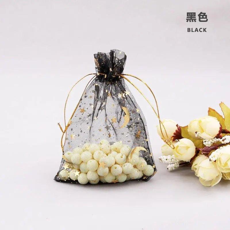 MR010 100 Pcs 3.5*4.7 Inches Moon Star Candy Bags, Ramadan Gift Bags. - Mariam's Collection