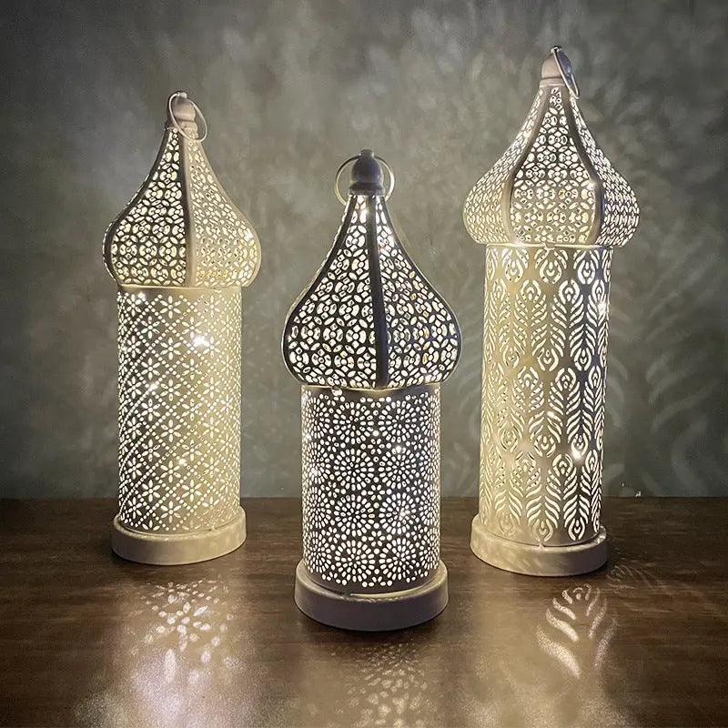 MR028 Ramadan Iron Led Wind Lamp - Mariam's Collection