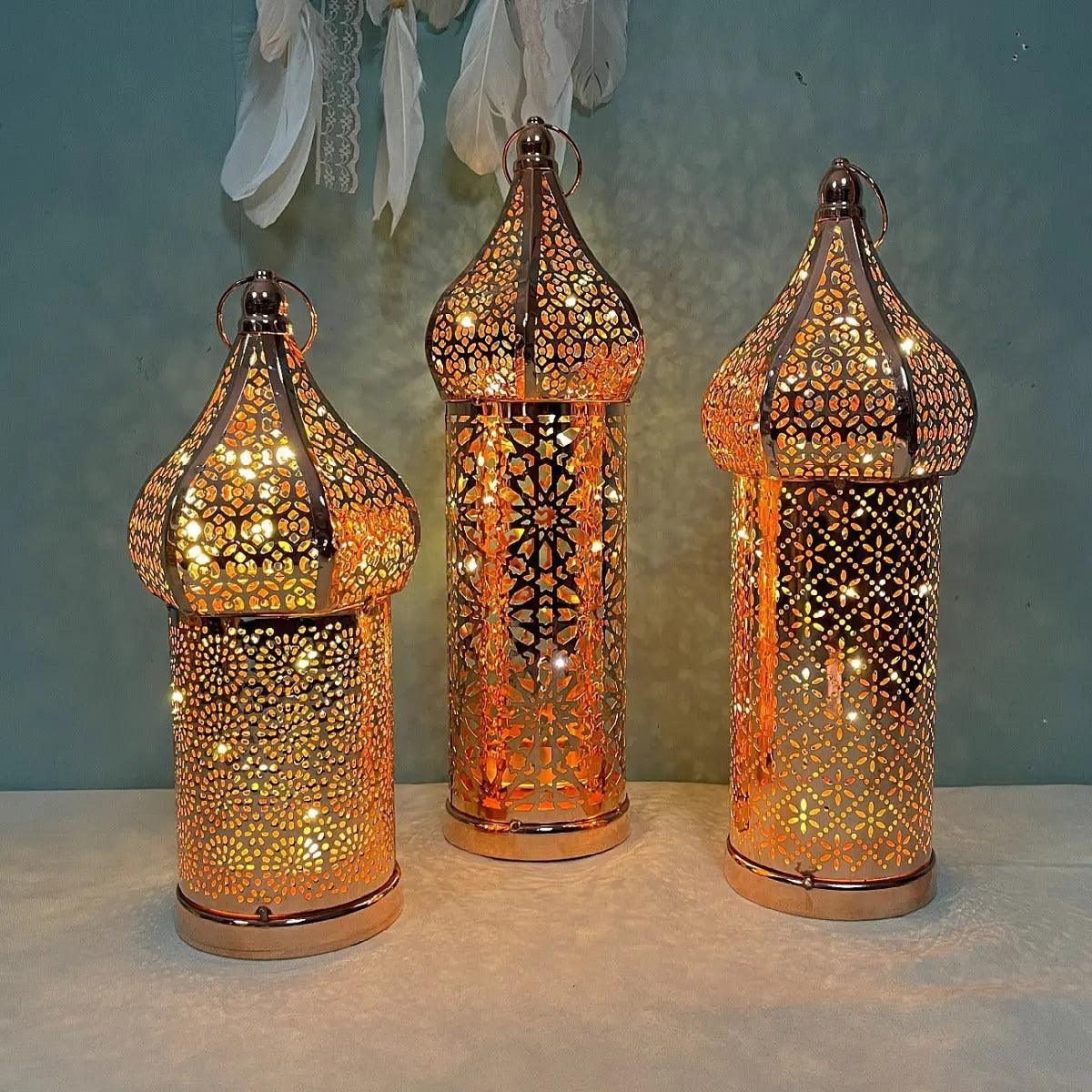 MR028 Ramadan Iron Led Wind Lamp - Mariam's Collection