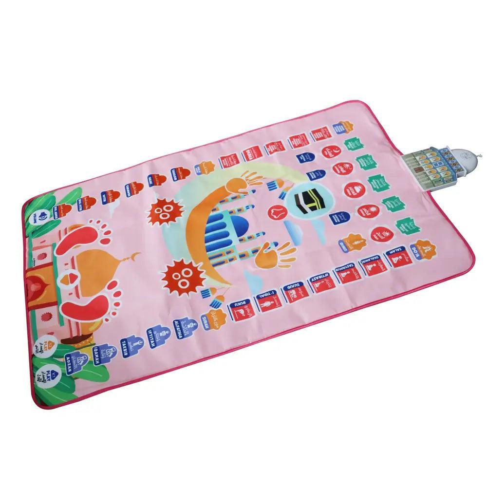 MR032 Electronic Interactive Children Prayer Mat, Islam Kids Educational Prayer Carpet - Mariam's Collection