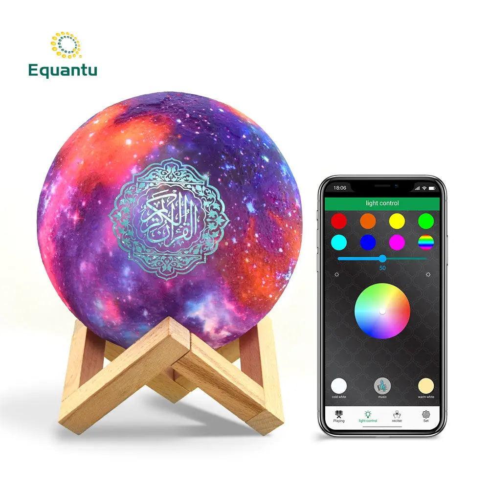 MR033 Color Moon Light Bluetooth Quran Speaker, QB512 Smart App Control Night Light - Mariam's Collection