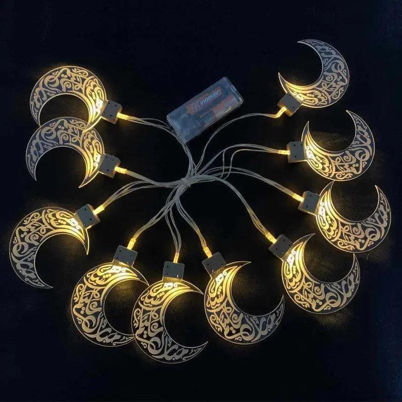 MR040 LED Moon Leaf Shape Lamp, Ramadan Decoration - Mariam's Collection