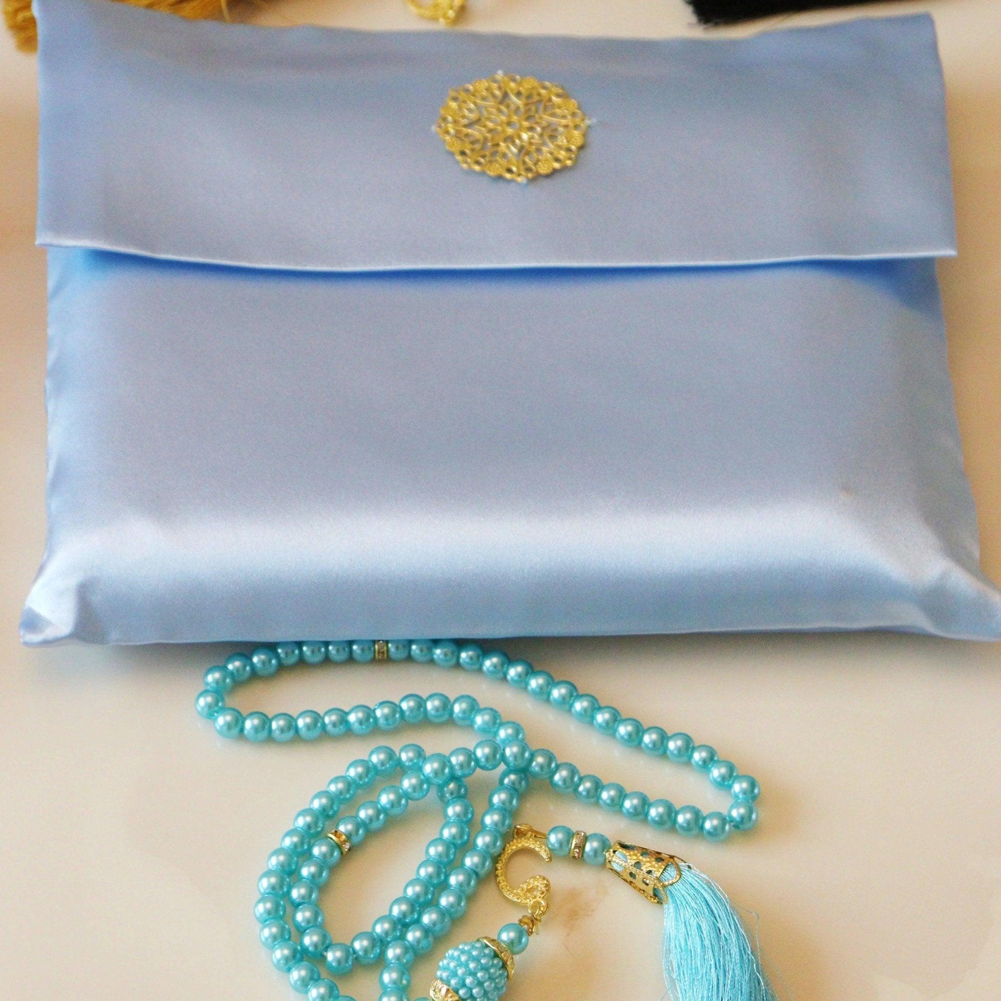 MR048 Luxury Prayer Mat and Tasbeeh Set - Mariam's Collection