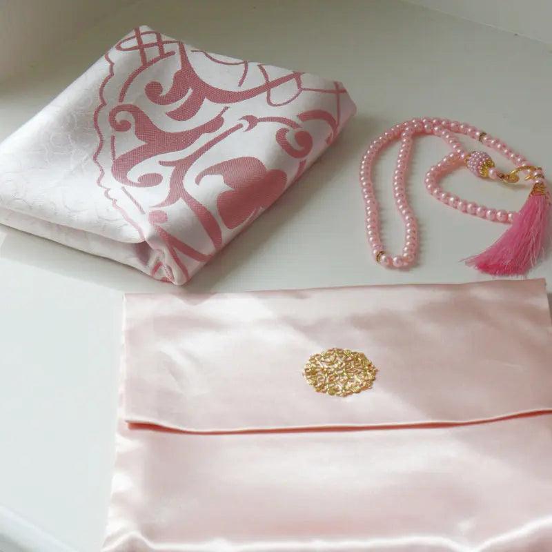 MR048 Luxury Prayer Mat and Tasbeeh Set - Mariam's Collection