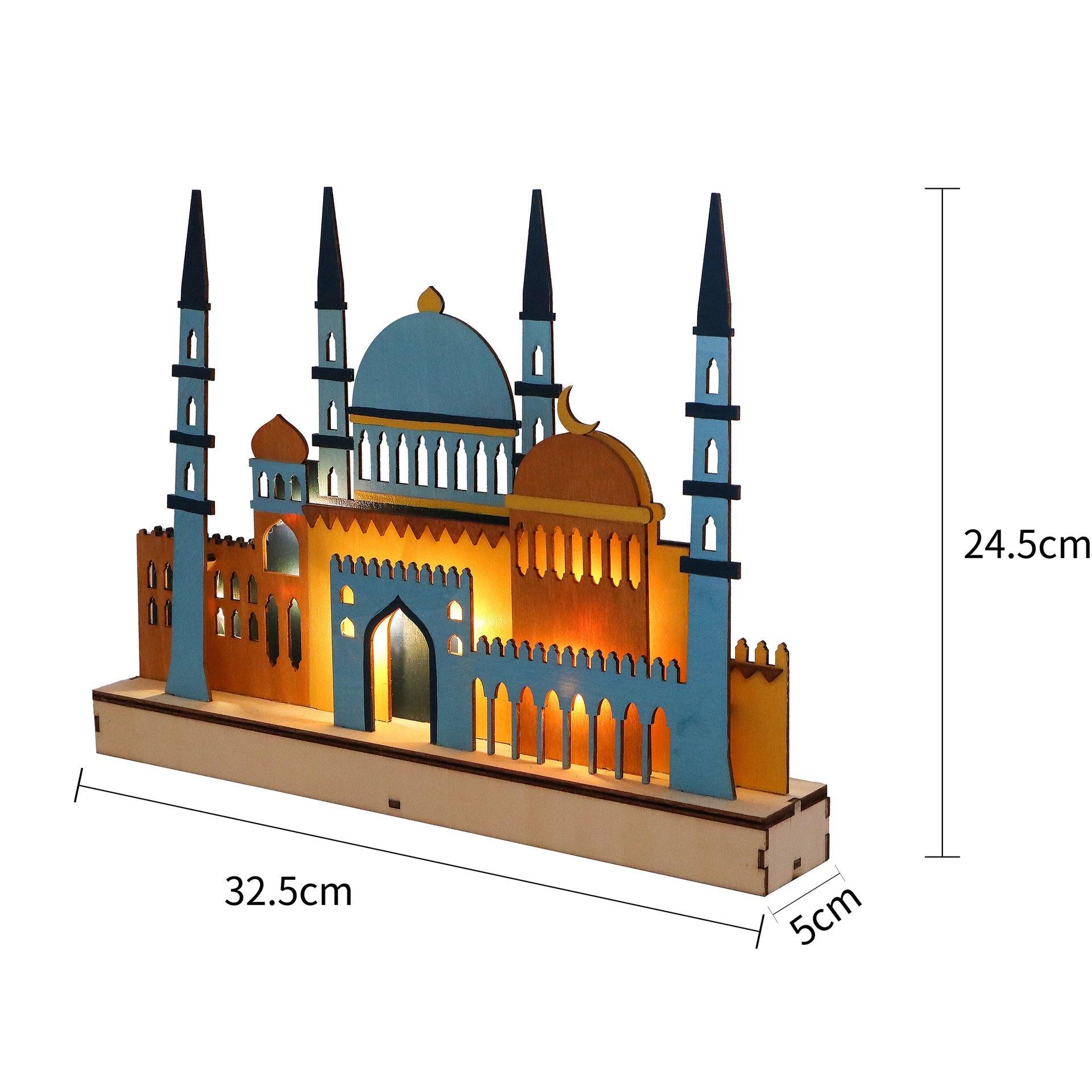 MR059 Wooden LED MASJID Shape Atmosphere Light - Mariam's Collection