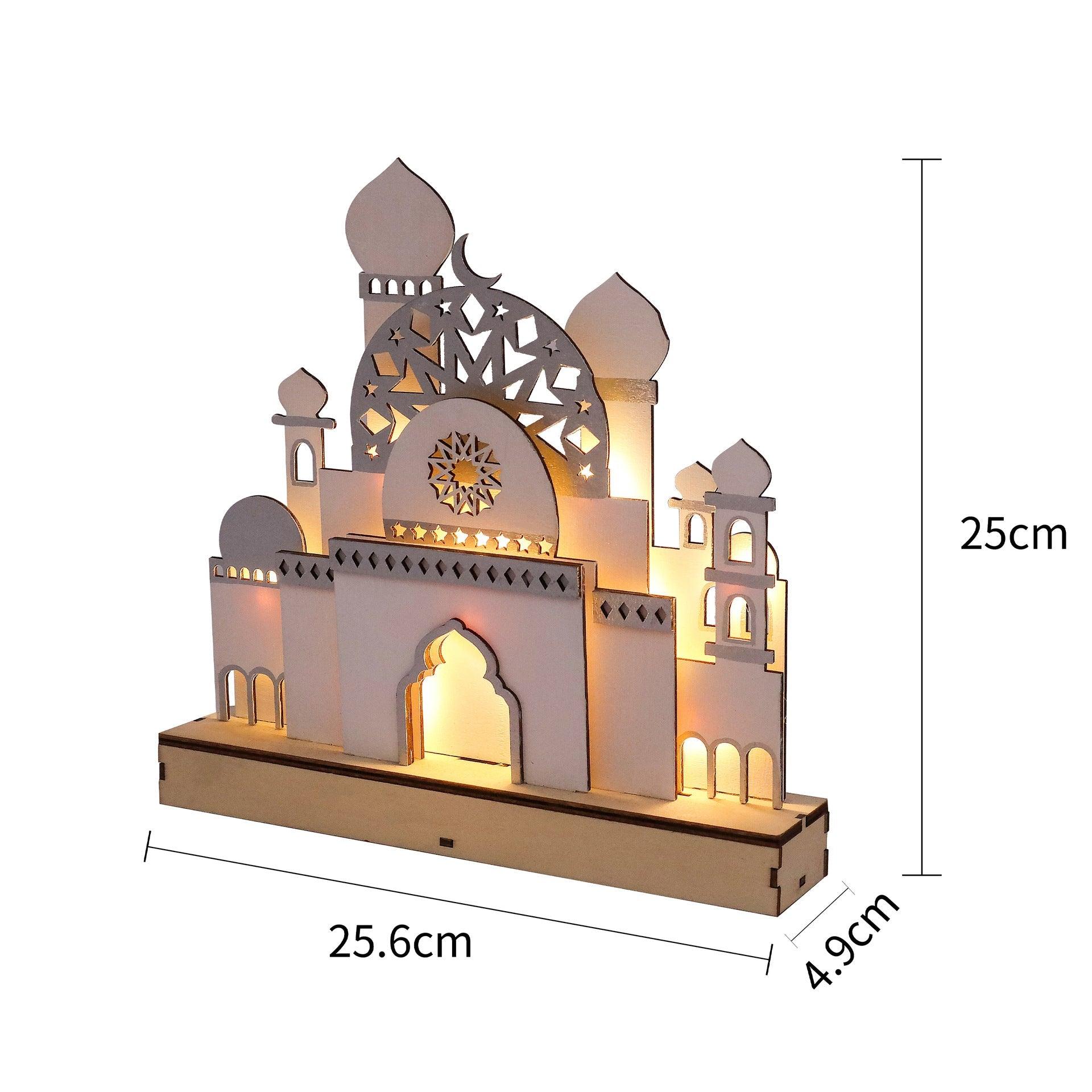 MR059 Wooden LED MASJID Shape Atmosphere Light - Mariam's Collection