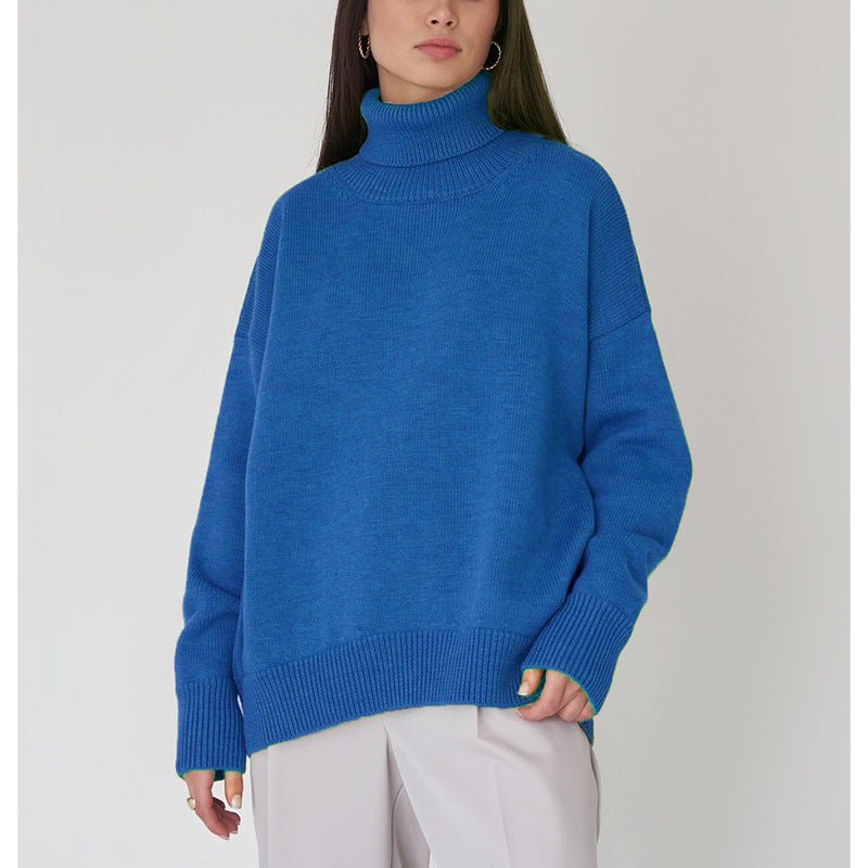 MS055 Classic Versatile Turtleneck Pullover Sweater - Mariam's Collection