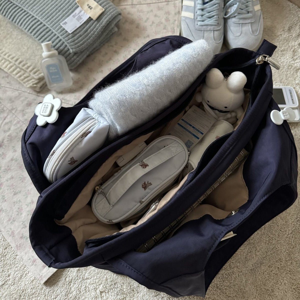 Multi-Pocket School & Work Tote Bag（MAC463） - Mariam's Collection