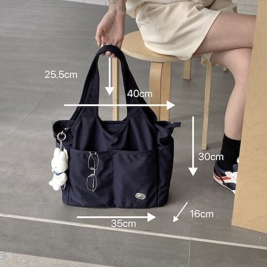 Multi-Pocket School & Work Tote Bag（MAC463） - Mariam's Collection