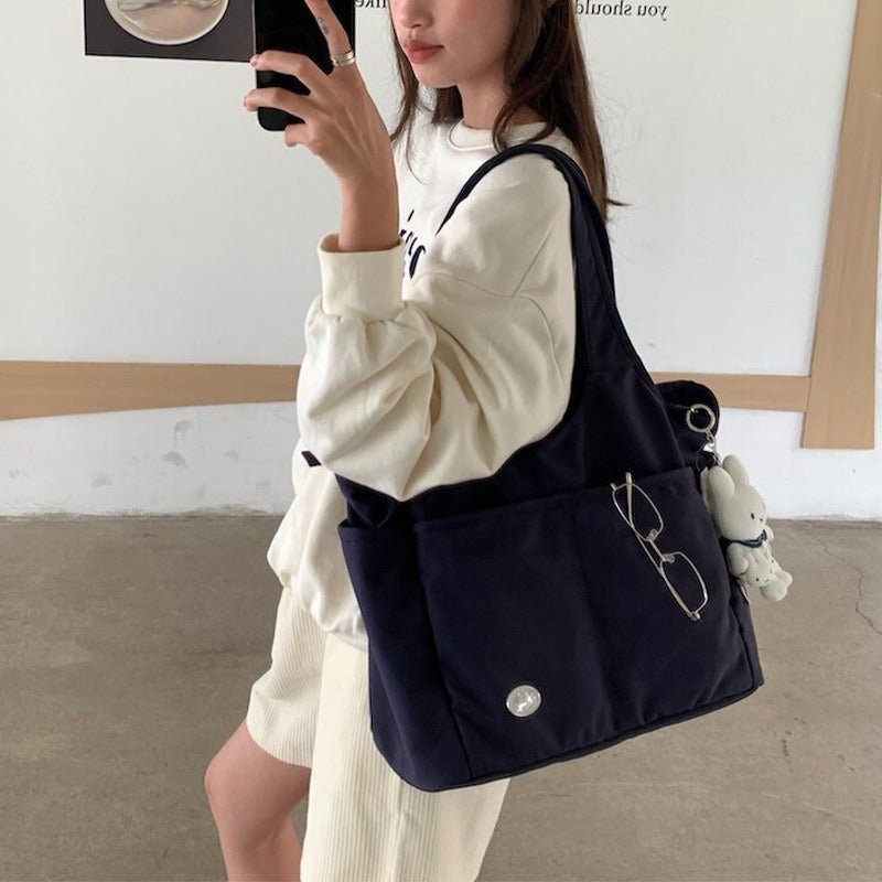 Multi-Pocket School & Work Tote Bag（MAC463） - Mariam's Collection