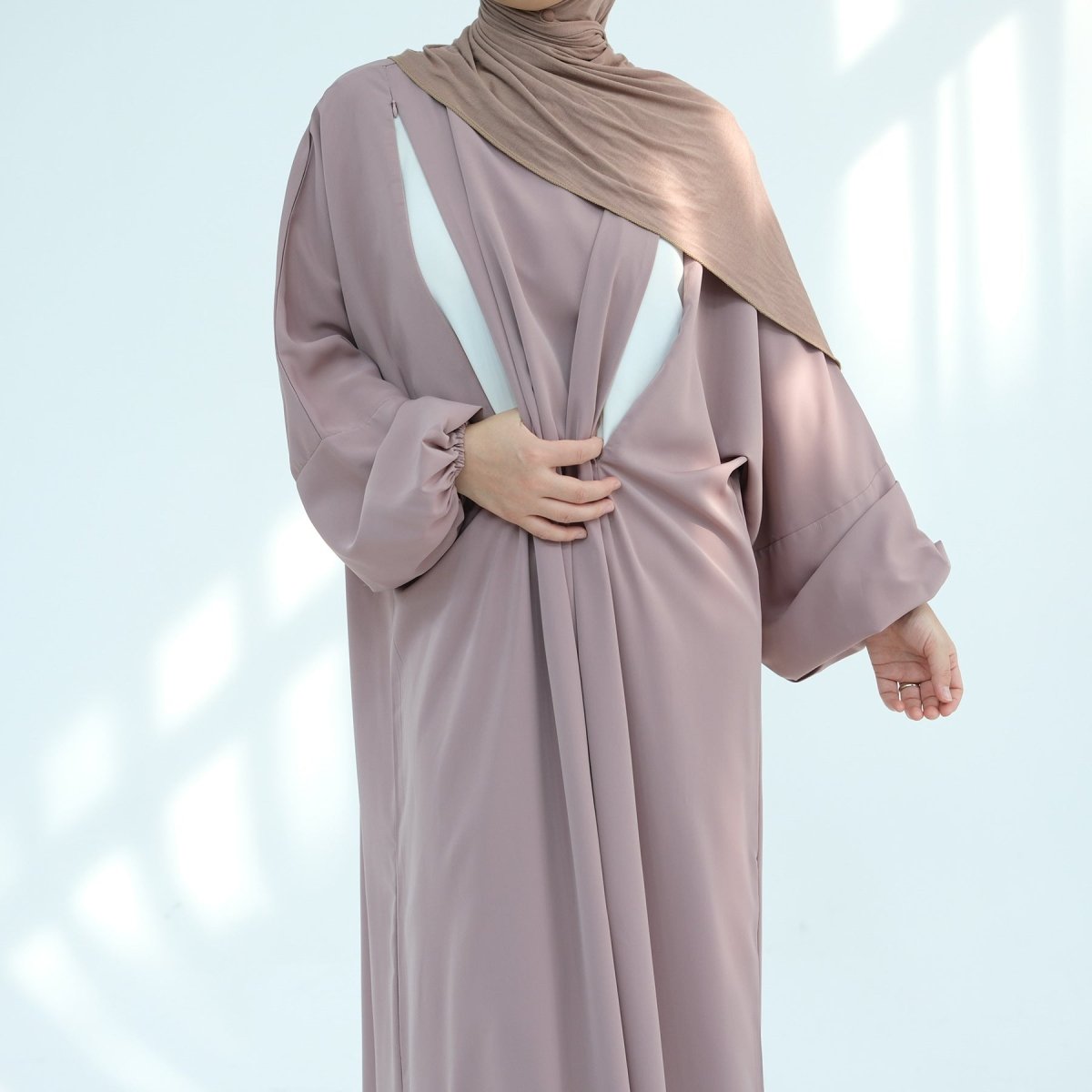 Nida Fabric Nursing Abaya(MA387) - Mariam's Collection