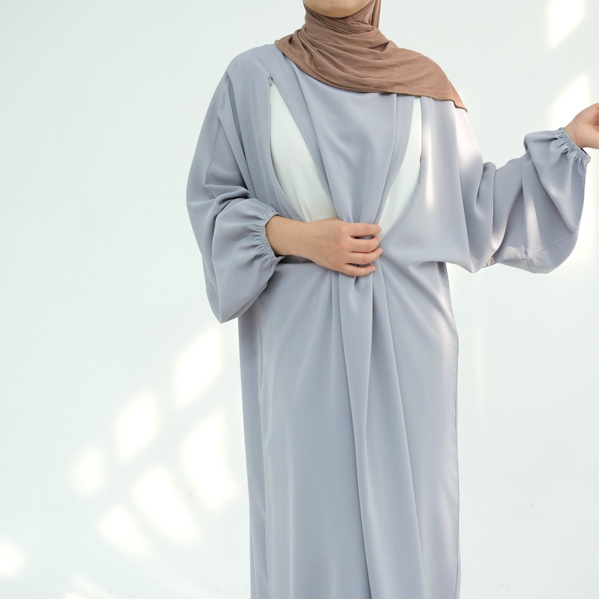 Nida Fabric Nursing Abaya(MA387) - Mariam's Collection