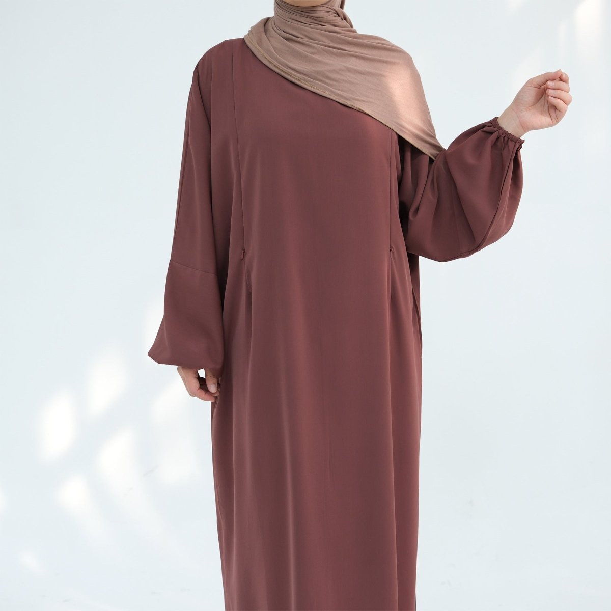 Nida Fabric Nursing Abaya(MA387) - Mariam's Collection