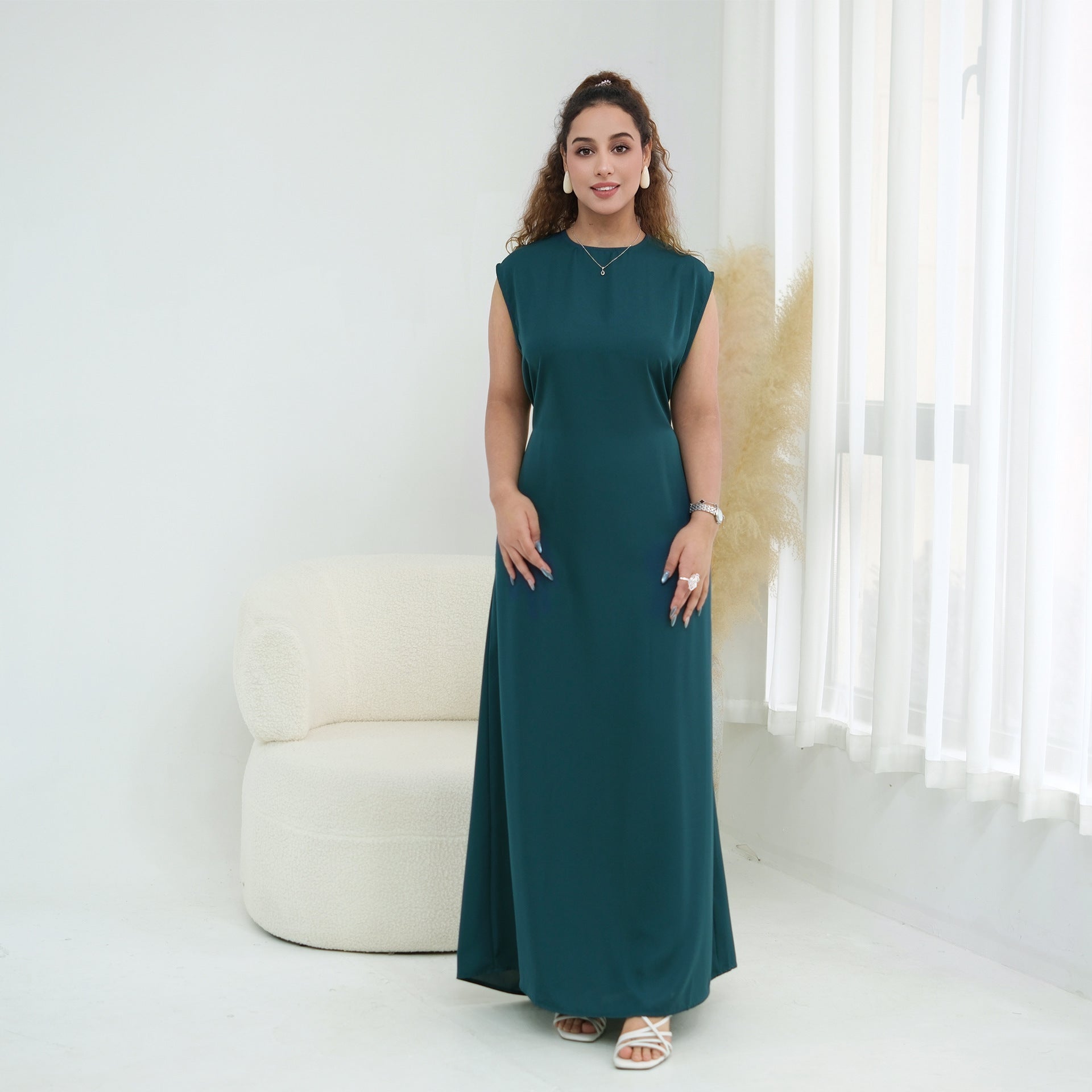 Nida Open Abaya & Hijab Set(MOA344) - Mariam's Collection