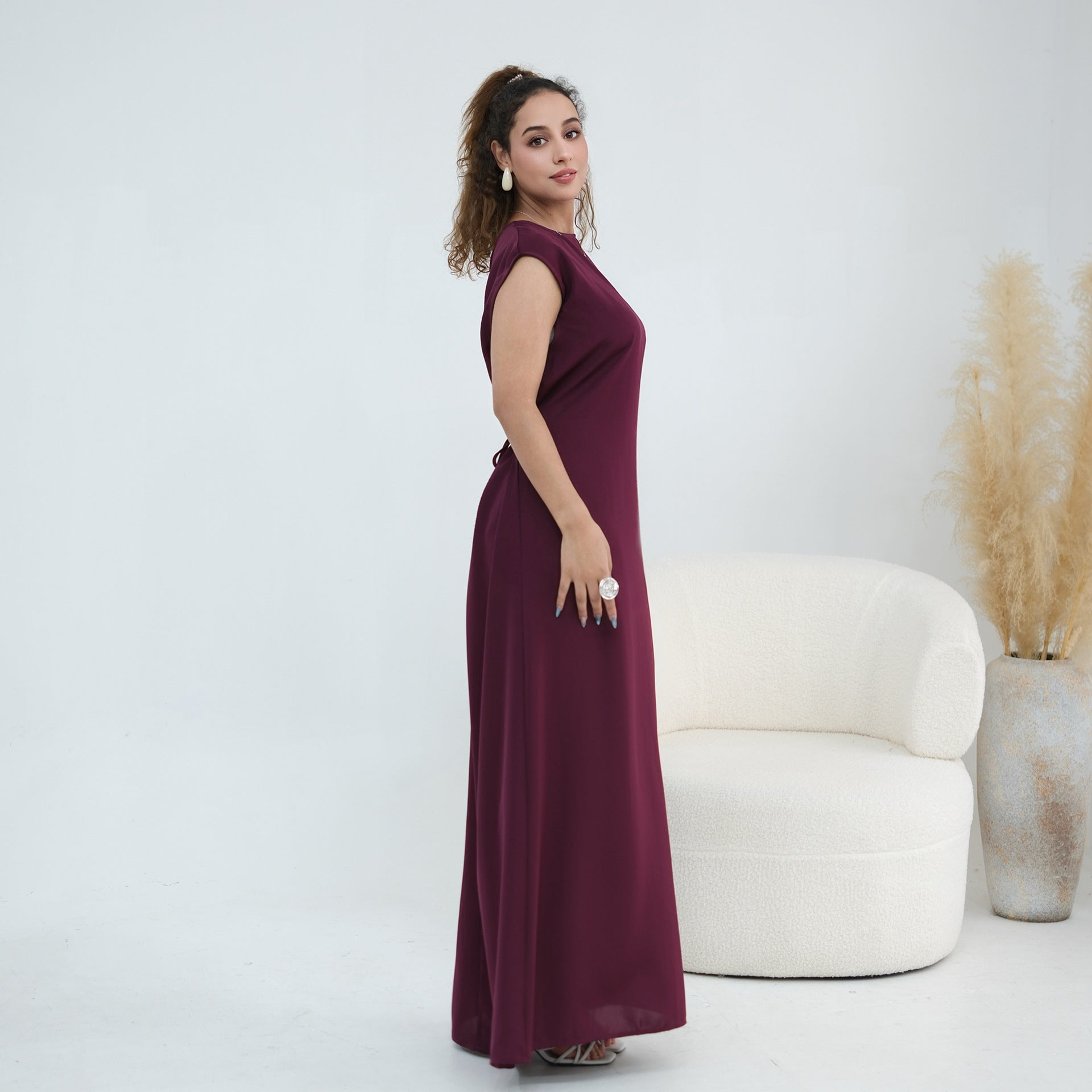 Nida Open Abaya & Hijab Set(MOA344) - Mariam's Collection