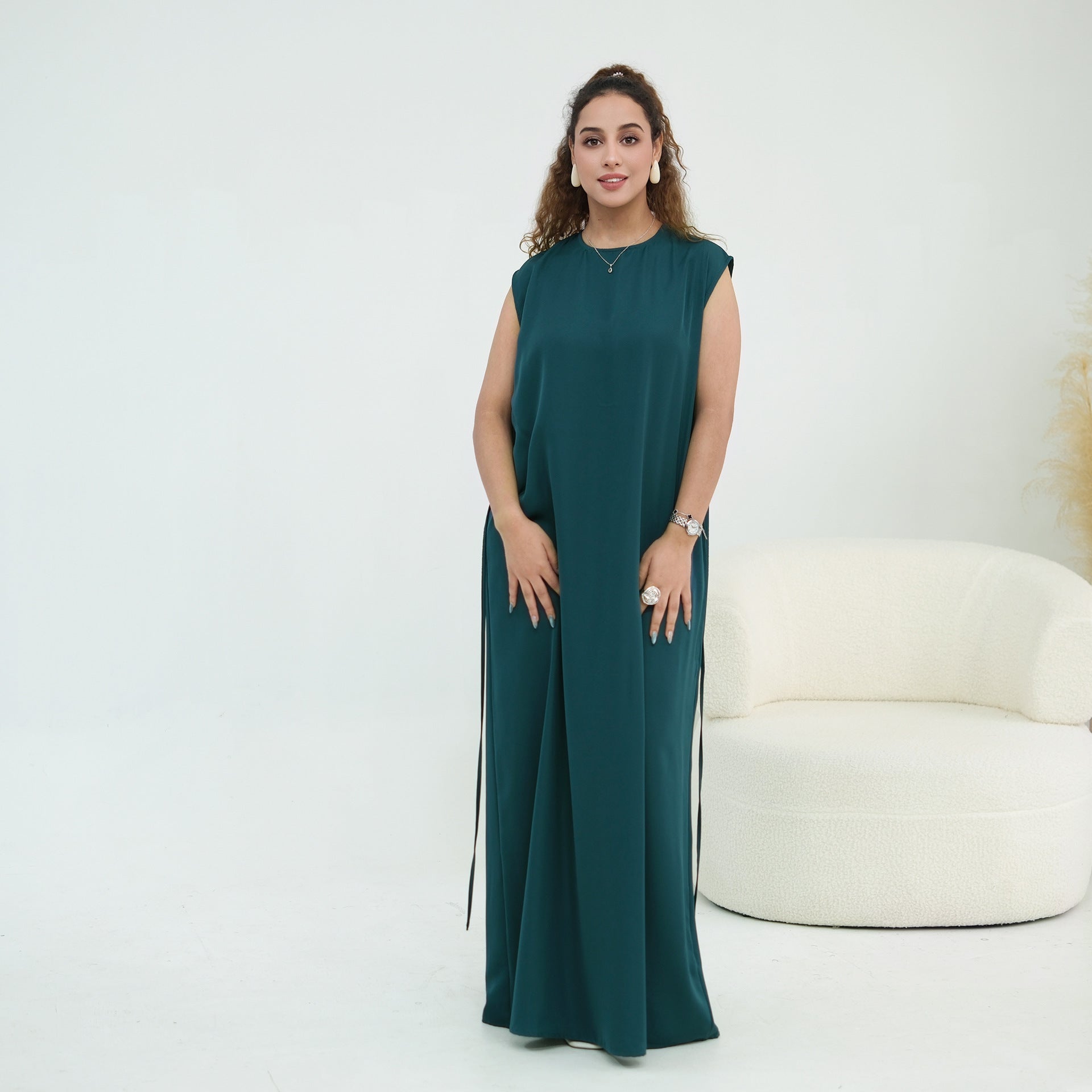 Nida Open Abaya & Hijab Set(MOA344) - Mariam's Collection