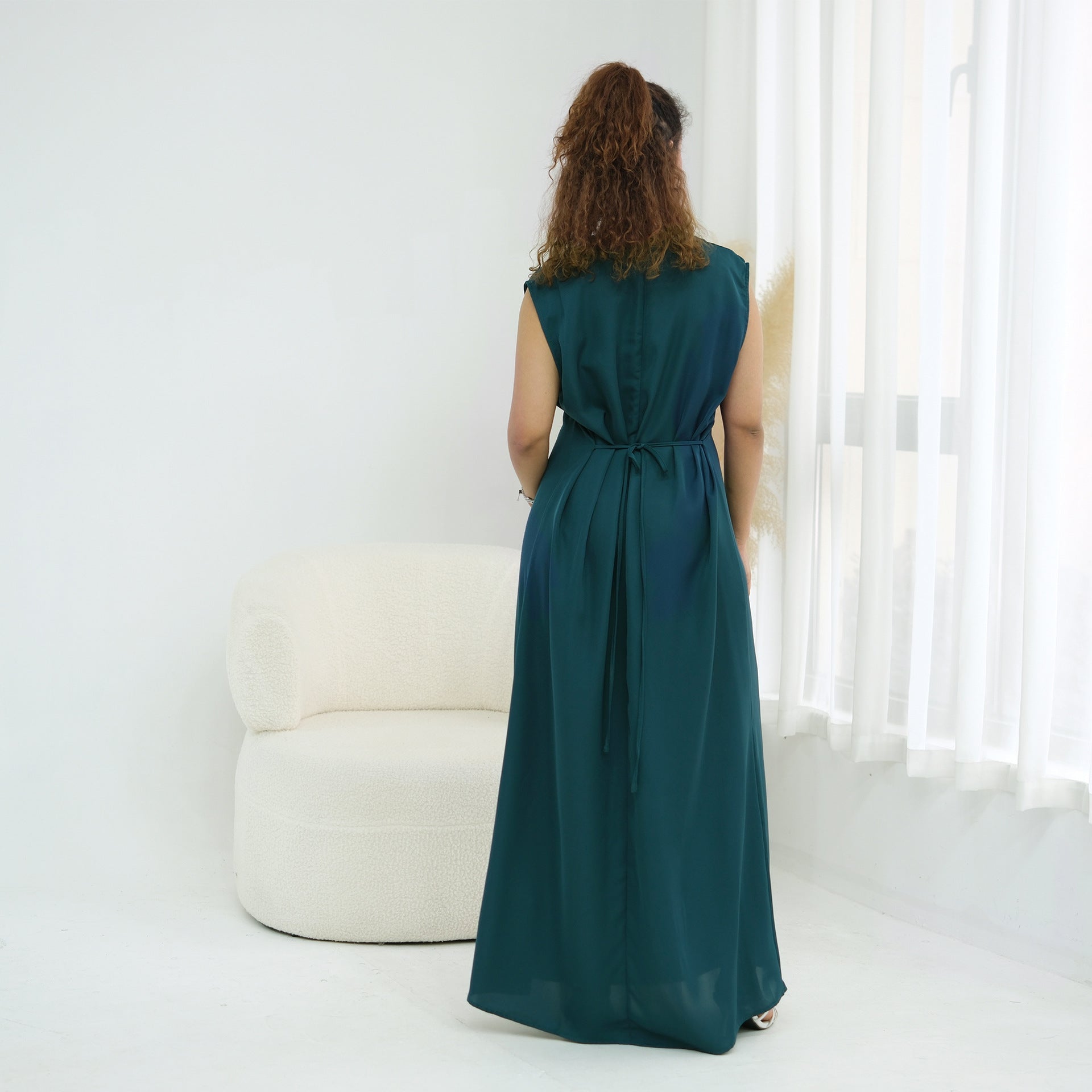 Nida Open Abaya & Hijab Set(MOA344) - Mariam's Collection