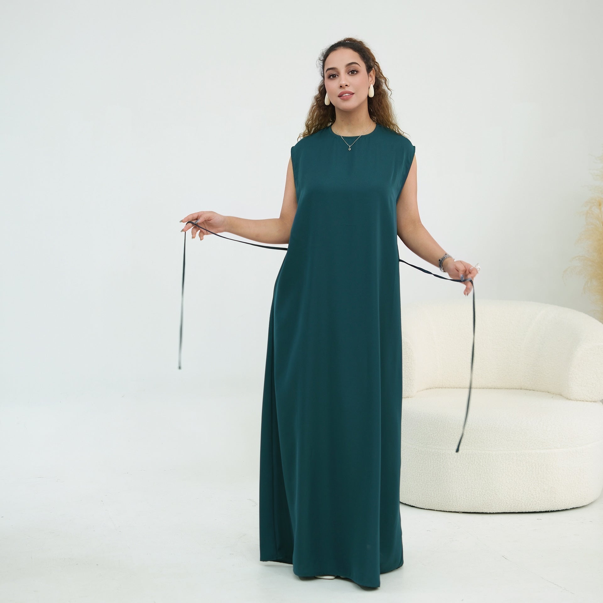 Nida Open Abaya & Hijab Set(MOA344) - Mariam's Collection