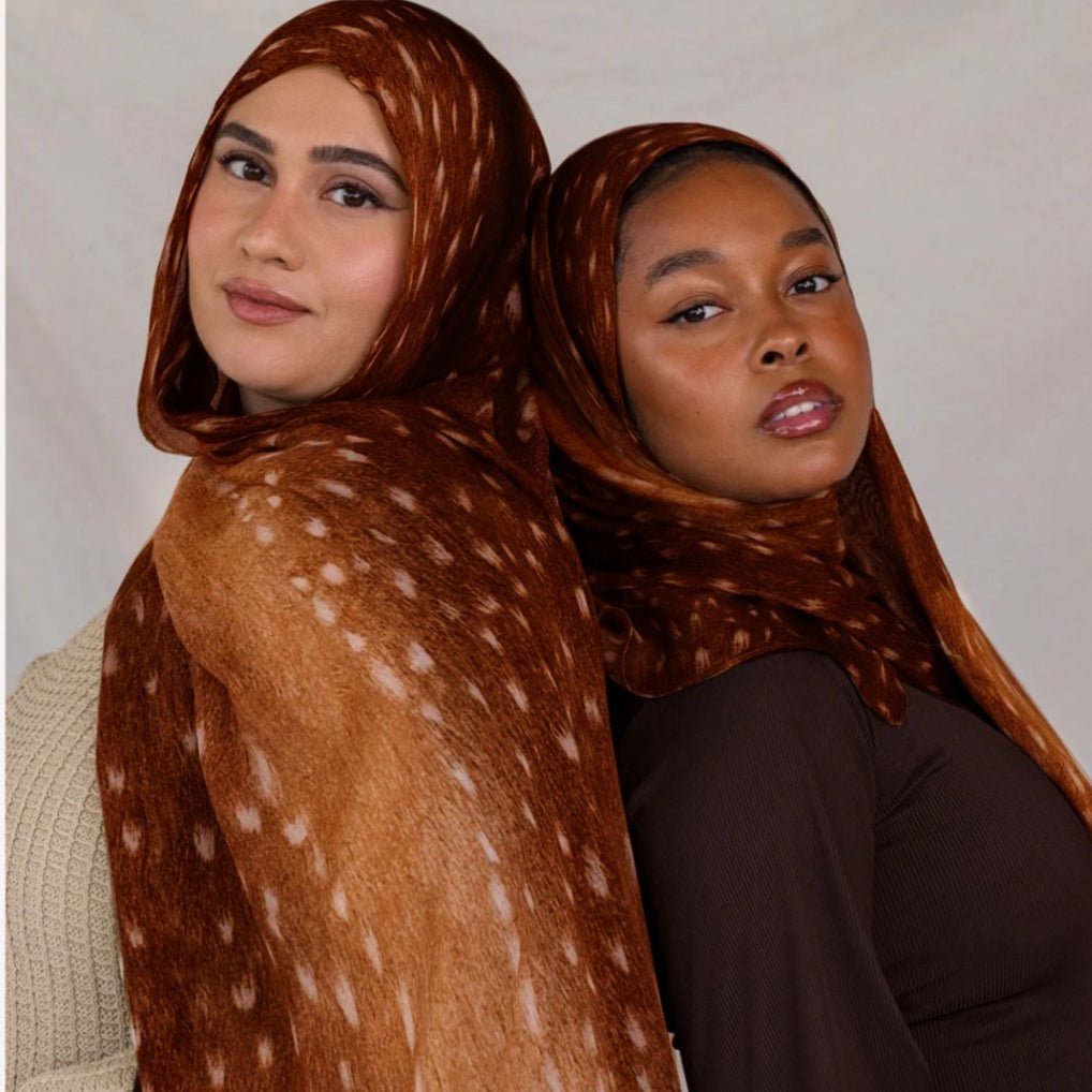 Painted Watercolor Modal Hijab in Bohemian Style (MH141) - Mariam's Collection