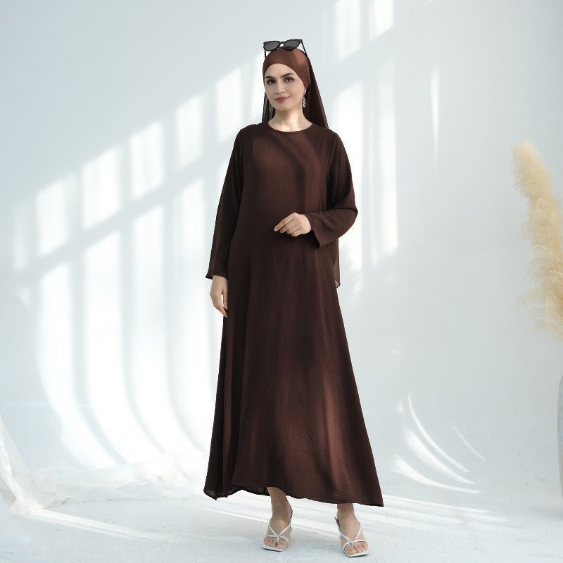 Premium Chiffon 3 - Piece Set Abaya(MOA231) - Mariam's Collection
