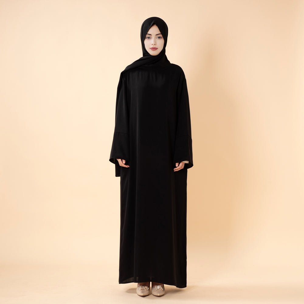 Premium Muslimah Essentials Gift Set | Abaya, Prayer Mat, Tasbih & Tote Bag (MR090) - Mariam's Collection