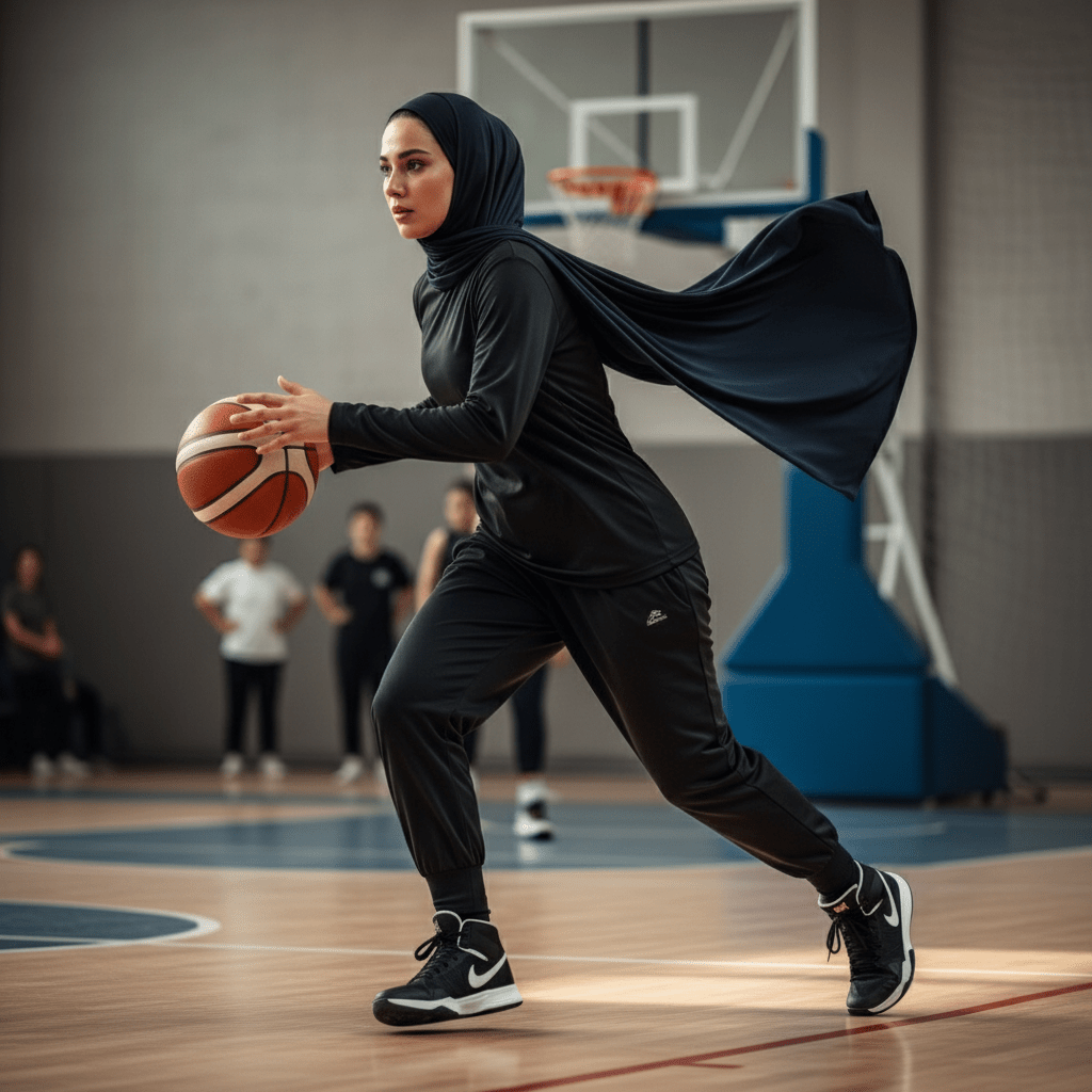 Premium Non - Slip Hijab | Breathable Sports Hijab (MH196) - Mariam's Collection