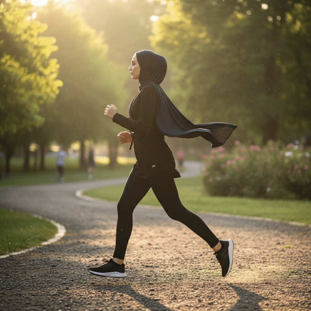 Premium Non - Slip Hijab | Breathable Sports Hijab (MH196) - Mariam's Collection