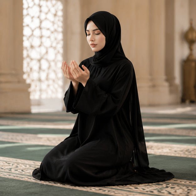 Premium One-Piece Hijab Abaya for Women | Nida Fabric Travel Abaya (MJ024) - Mariam's Collection